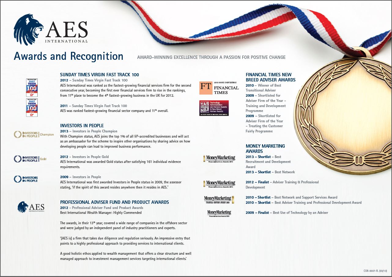AES Awards 2012 - 2013