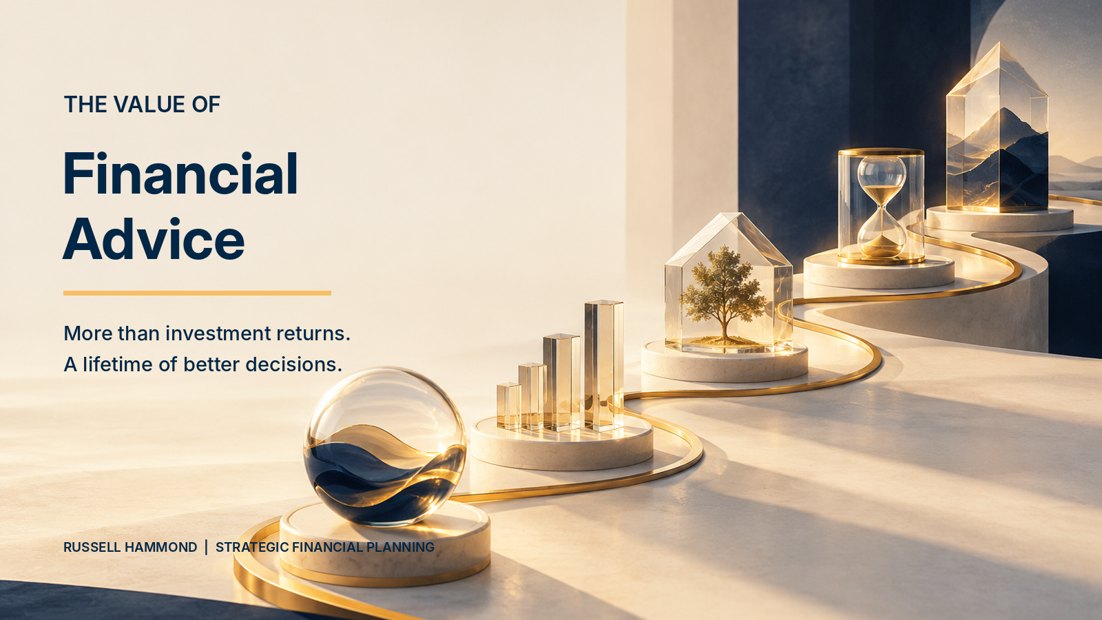 The value of financial advice The value of strategic financial advice beyond investment returns, including retirement planning, investment management, family wealth and financial security.