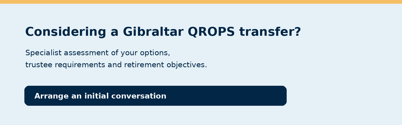 Specialist Gibraltar QROPS transfer advice, including Momentum and Sovereign arrangements, trustee requirements and UK SIPP planning.